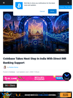 Coinbase Takes Next Step In India With Direct INR Support