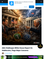 ABA Challenges White House Report On Stablecoins, Flags Major Concerns | Bitcoinist.com