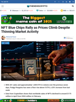 NFT Blue Chips Rally as Prices Climb Despite Thinning Market Activity - TheNewsCrypto