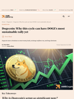 Dogecoin: Why this cycle can have DOGE’s most sustainable rally yet - AMBCrypto