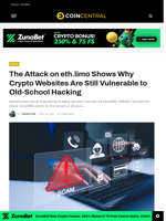 The Attack on eth.limo Shows Why Crypto Websites Are Still Vulnerable to Old-School Hacking - CoinCentral