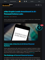 a16z Crypto Leads Investment in AI-Focused Catena Labs - Blockchain.News