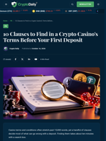 10 Clauses to Find in a Crypto Casino's Terms Before Your First Deposit - Crypto Daily