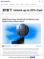 HBAR 2-Month Golden Cross Nears Its End, Price Awaits Decline