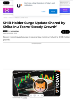 SHIB Holder Surge Update Shared by Shiba Inu Team: ‘Steady Growth’ - U.Today