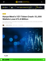 Kanye West’s YZY Token Crash: 51,000 Wallets Lose $74.8 Million - CoinCentral