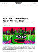 BNB Chain Active Users Reach All-Time High - 