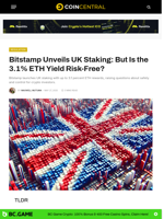 Bitstamp Unveils UK Staking: But Is the 3.1% ETH Yield Risk-Free? - CoinCentral