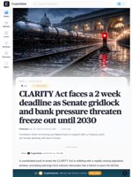 Crypto industry races to pass CLARITY Act before 2026 midterm