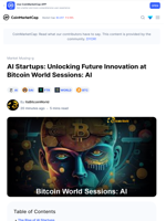 AI Startups: Unlocking Future Innovation at Bitcoin World Sessions: AI: Guest Post by ItsBitcoinWorld | CoinMarketCap