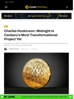 Charles Hoskinson: Midnight Is Cardano’s Most Transformational Project Yet - CoinCentral
