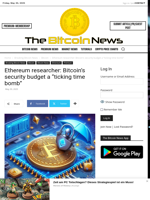 Ethereum researcher: Bitcoin's security budget a 