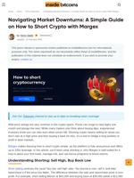 Navigating Market Downturns: A Simple Guide on How to Short Crypto with Margex - InsideBitcoins.com