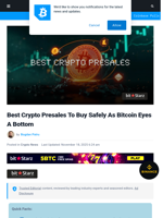 Best Crypto Presales to Buy Safely as Analysts Predict Bitcoin Bottom