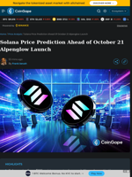 Solana Price Prediction Ahead of October 21 Alpenglow Launch