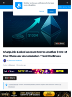 SharpLink-Linked Account Moves Another $100-M Into Ethereum: Accumulation Trend Continues | Bitcoinist.com