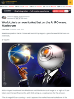 Maelstrom Predicts Worldcoin Token Surge to $5