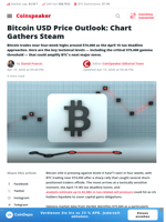 Bitcoin USD Price Outlook: Chart Gathers Steam - Coinspeaker