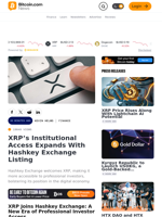 XRP’s Institutional Access Expands With Hashkey Exchange Listing – Bitcoin News