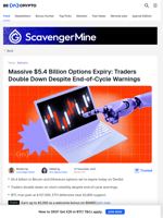 $5.4 Billion Bitcoin, Ethereum Options Expiry Tests Market Resolve