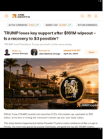 TRUMP loses key support after $161M wipeout – Is a recovery to $3 possible? - AMBCrypto