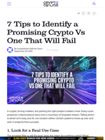 7 Tips to Identify a Promising Crypto Vs One That Will Fail – CryptoNinjas