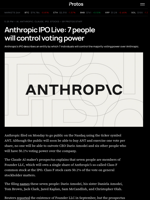 Anthropic IPO Live: 7 people will control voting power
