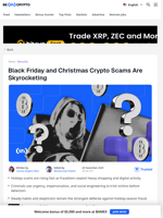 The Holidy Crypto Scam Pandemic Is Here – Security Alert
