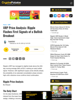 XRP Price Analysis: Ripple Flashes First Signals of a Bullish Breakout