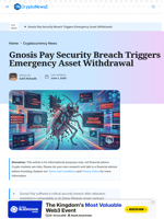 Gnosis Pay Security Flaw Leads to Emergency User Alert