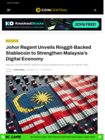 Johor Regent Unveils Ringgit-Backed Stablecoin to Strengthen Malaysia’s Digital Economy