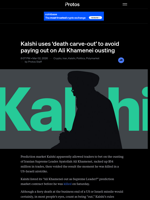 Kalshi uses 'death carve-out' to avoid paying out on Ali Khamenei ousting