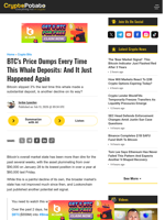 BTC's Price Dumps Every Time This Whale Deposits: And It Just Happened Again