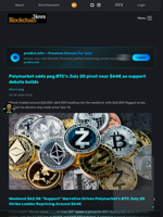 Polymarket odds peg BTC’s July 20 pivot near $64K as support debate builds - Blockchain.News