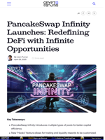 PancakeSwap Infinity Launches: Redefining DeFi with Infinite Opportunities