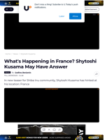 What's Happening in France? Shytoshi Kusama May Have Answer - U.Today