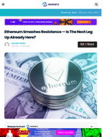 Ethereum Smashes Resistance — Is The Next Leg Up Already Here?