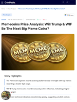 Memecoins Price Analysis: Will Trump & WIF Be The Next Big Meme Coins?