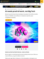 AI Needs Proof-Of-Work, Not Big Tech