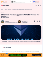 Ethereum Fusaka Upgrade: What It Means for ETH Price - 99Bitcoins