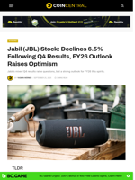 Jabil (JBL) Stock: Declines 6.5% Following Q4 Results, FY26 Outlook Raises Optimism