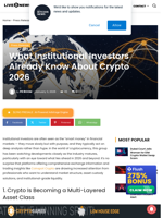 What Institutional Investors Already Know About Crypto
2026