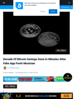 Decade Of Bitcoin Savings Gone In Minutes After Fake App Fools Musician