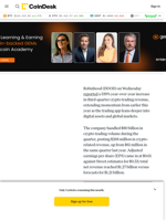 Robinhood (HOOD) Earnings News: Strong Crypto Results Help Drive Earnings Beat