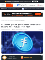 Filecoin price prediction 2026, 2027, 2028-2032