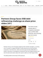 Partners Group faces €6B debt refinancing challenge as share price slides 24%