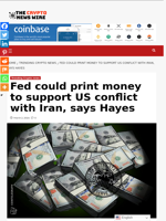 Fed could print money to support US conflict with Iran, says Hayes - The Crypto News Wire
