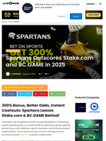 Spartans Outscores Stake.com and BC.GAME in 2025  | Live Bitcoin News