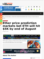 Ether price prediction markets bet ETH will hit $5K by end of August - The Crypto News Wire