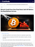 Bitcoin Could Face One Final Panic Sell-Off Before Bottom Arrives
